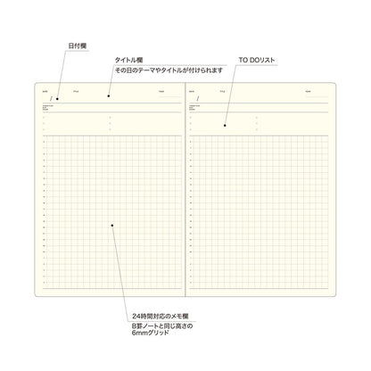 Laconic Style Notebook - A5 - Daily
