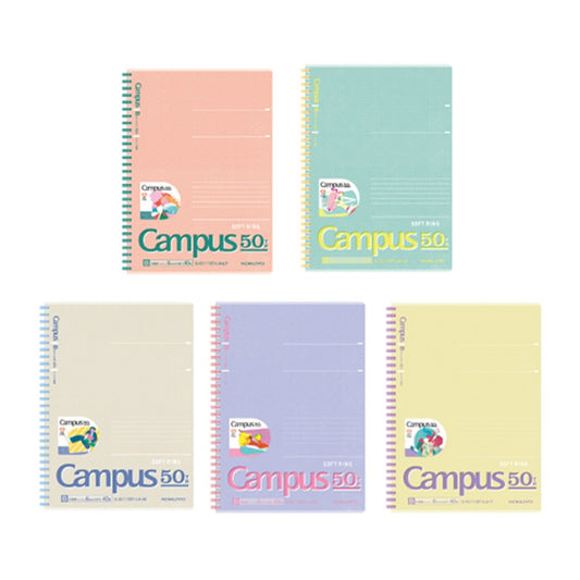 Campus 50th Lined Soft Ring Notebook B5