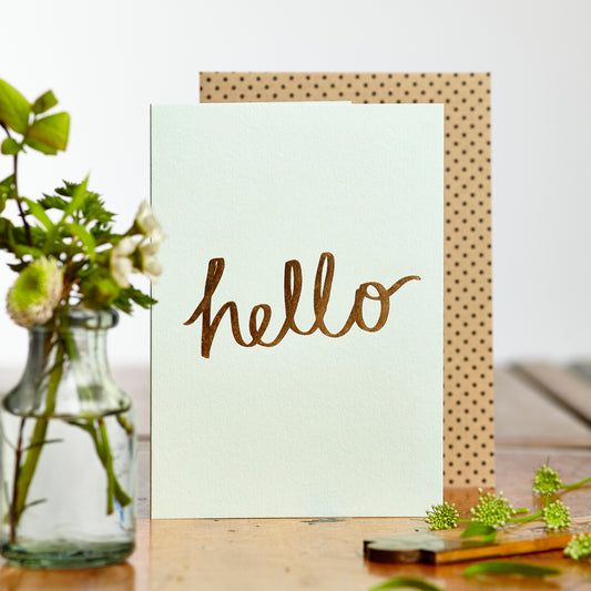 Luxe Foil Hello