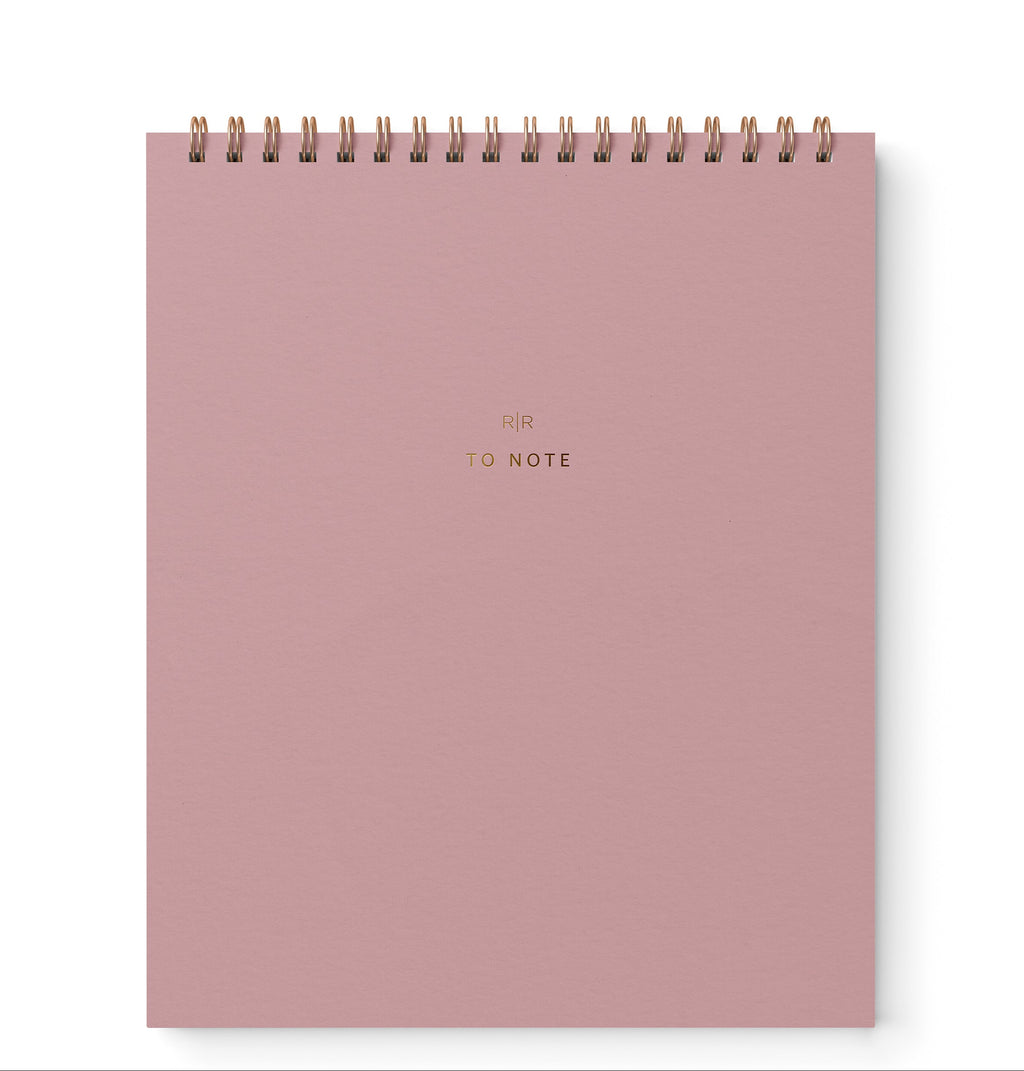To Note Lined Notebook - Dusty Rose