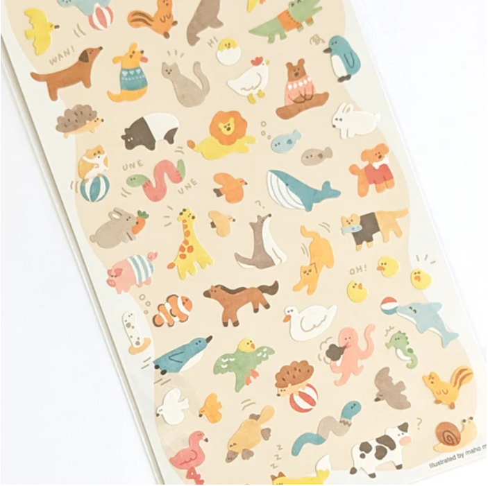 Animals Sticker Sheet