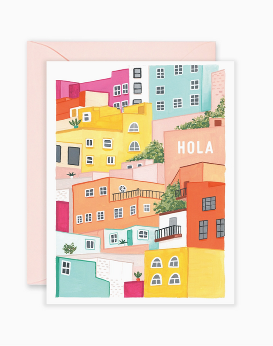 Hola Buildings- Everyday Day Card & Spanish Card