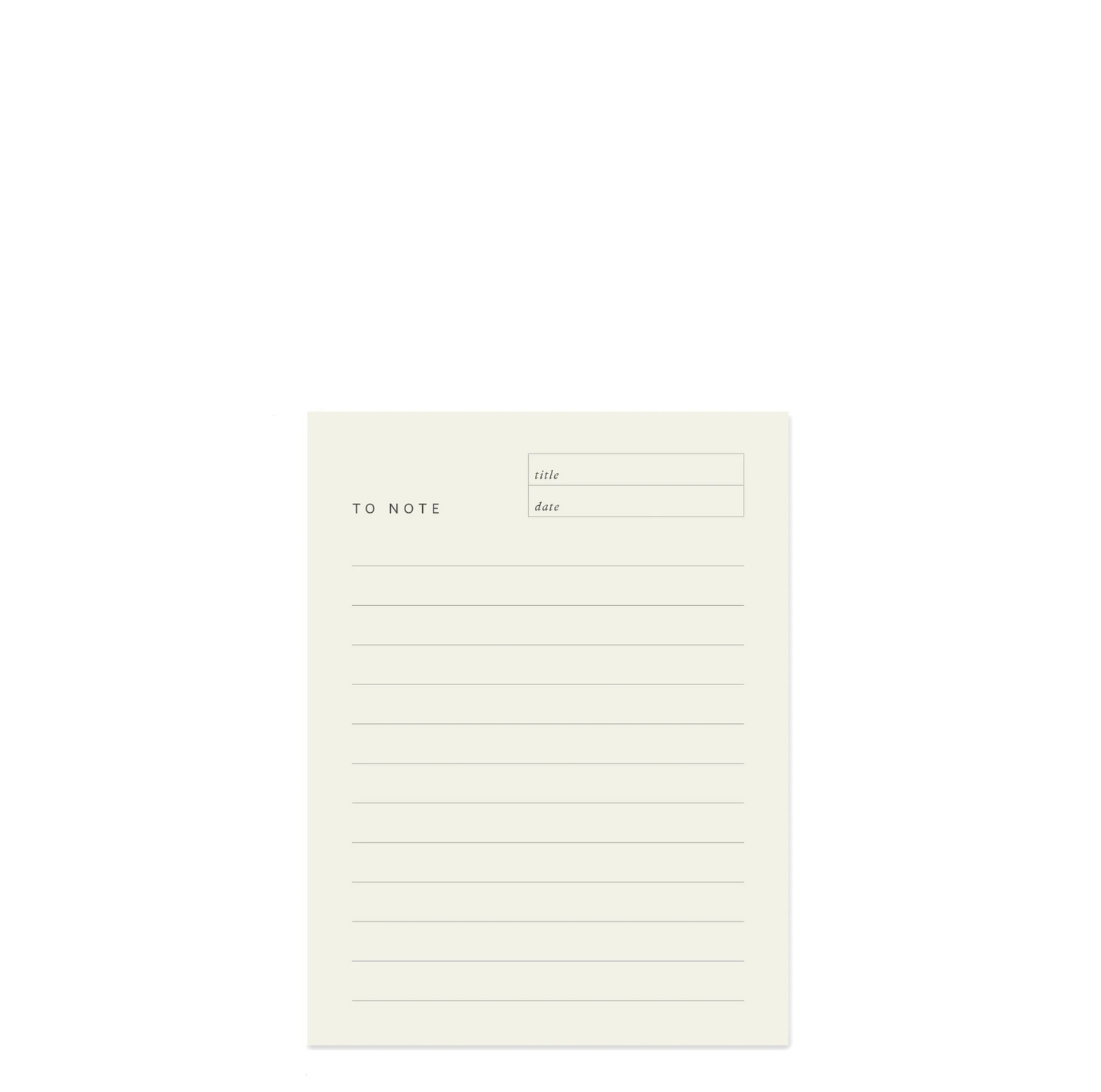 To Note Block Notepad