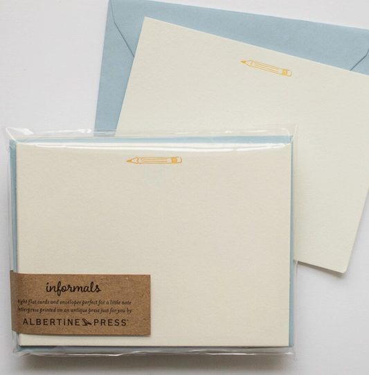 Pencil Notecard Set