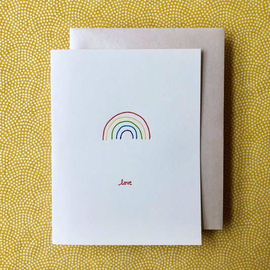 Love Rainbow Greeting Card