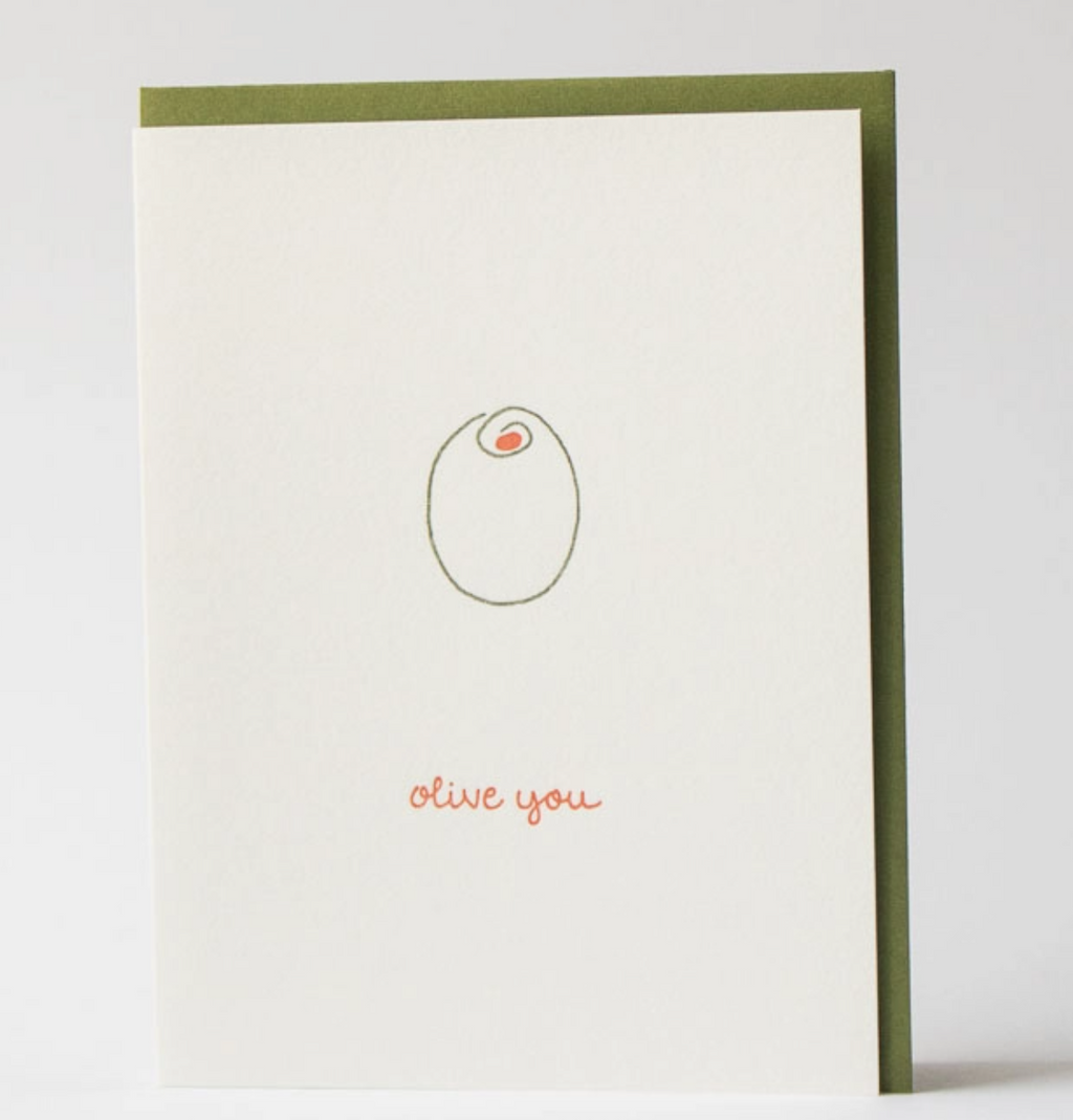 Olive You Greeting Card