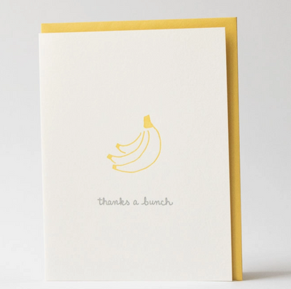 Thanks A Bunch - Bananas Greeting Card