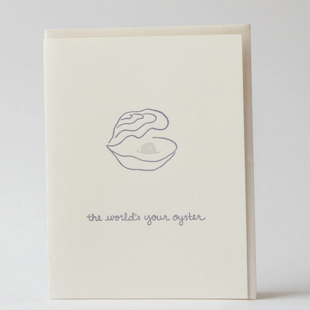 The World's Your Oyster Greeting Card