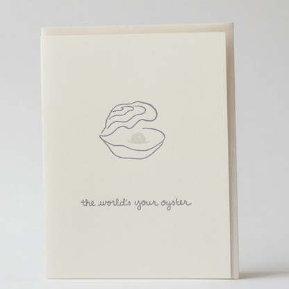 The World's Your Oyster Greeting Card