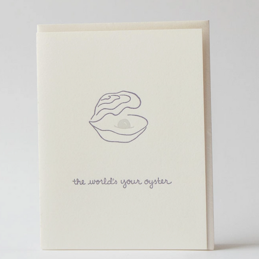 The World's Your Oyster Greeting Card