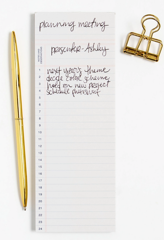Notes and Observations Lined Notepad
