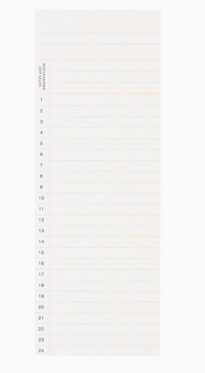 Notes and Observations Lined Notepad