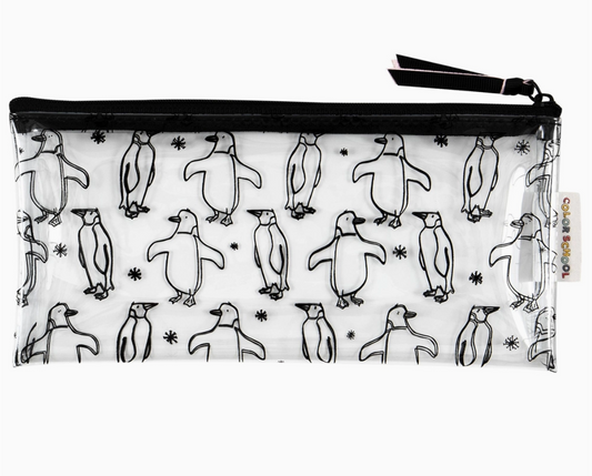 Pencils Zipper Pouch - Penguin