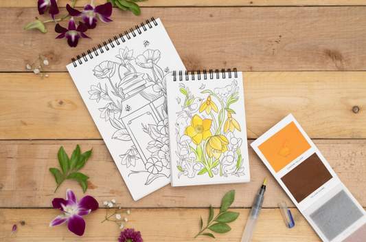 Viviva Colors Floral Coloring Book (A6)