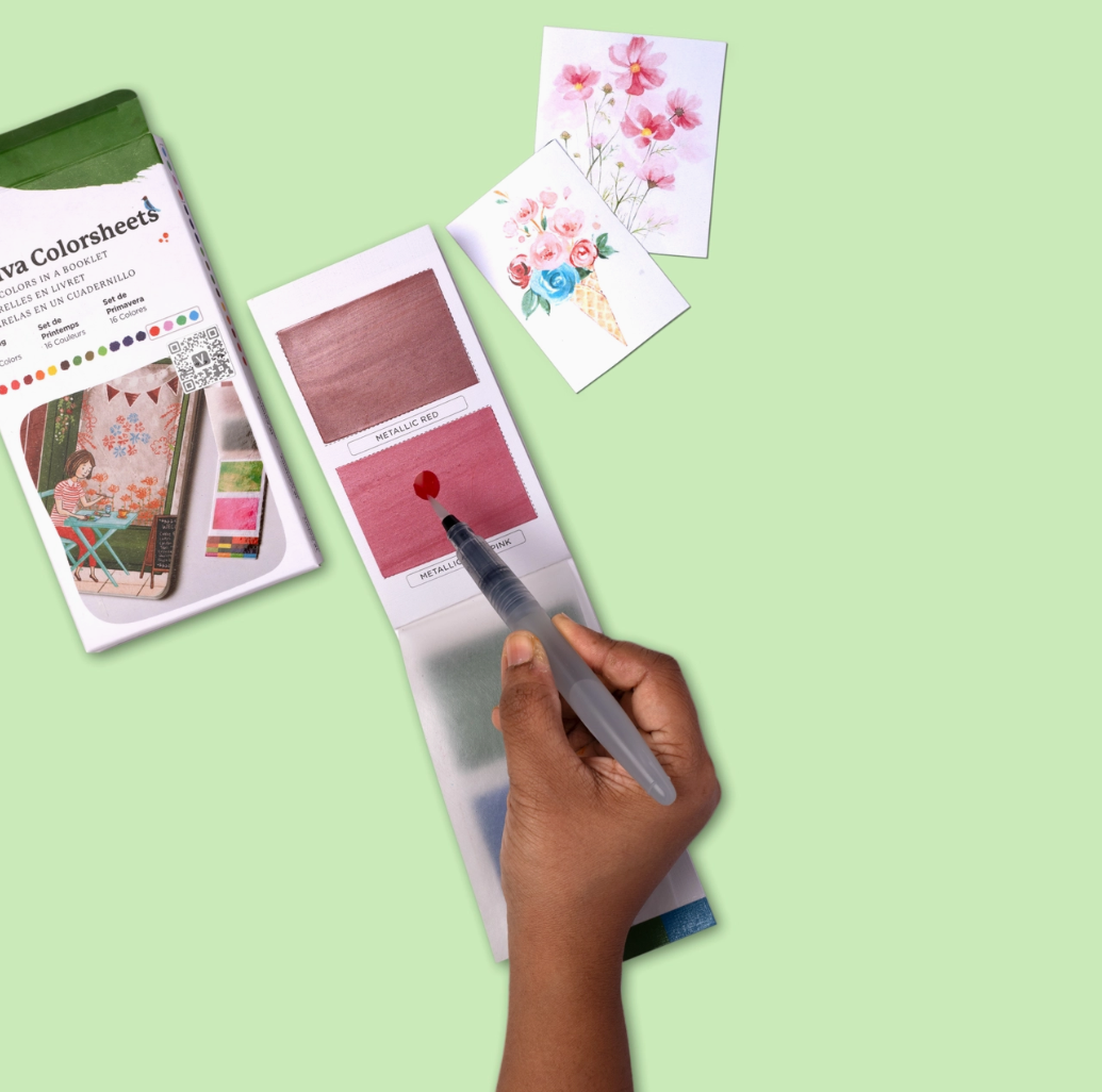 Viviva Colors Spring Colorsheets - 16 Handmade Watercolors