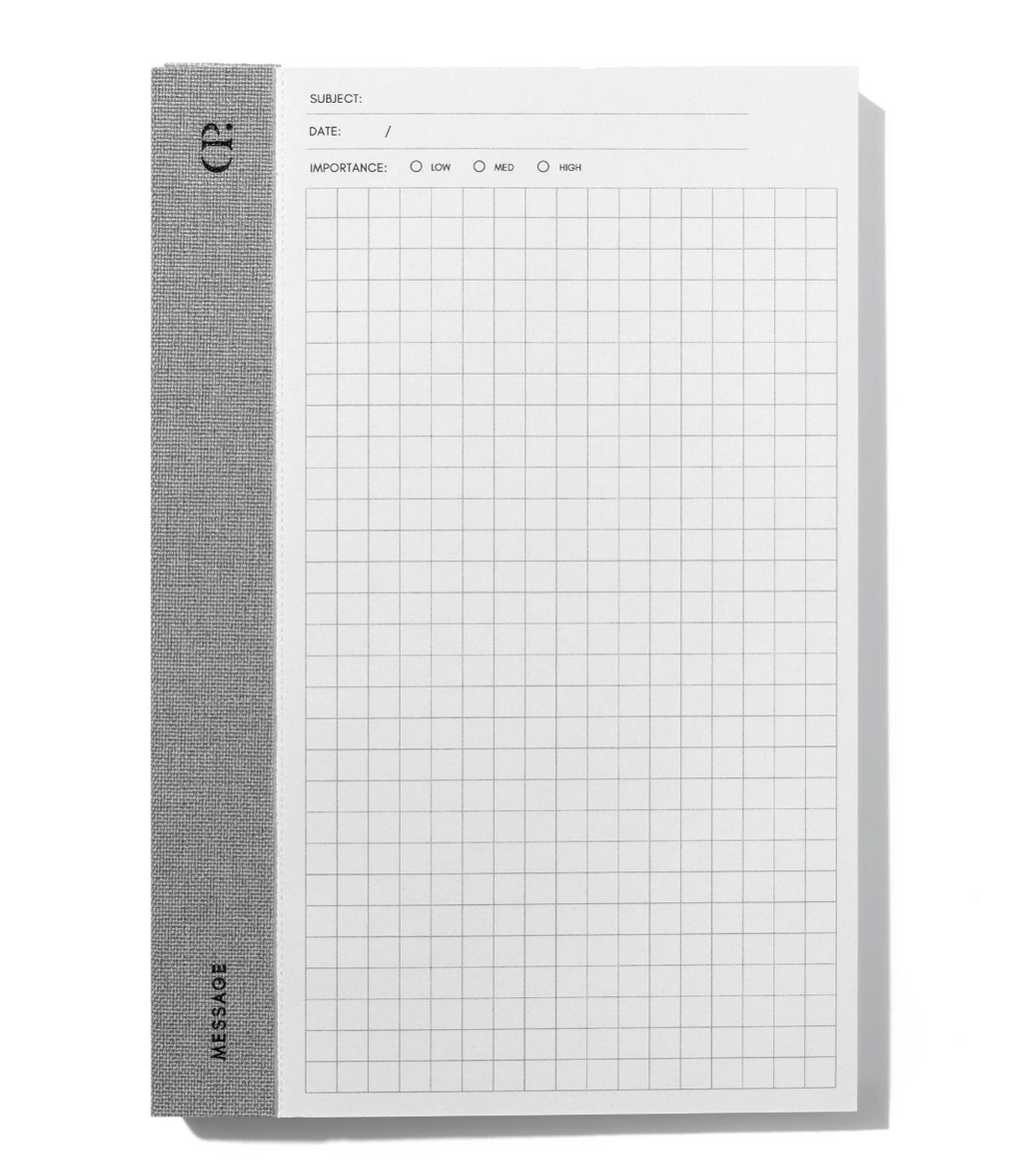 Left Bound Graph Message Notepad - Petite
