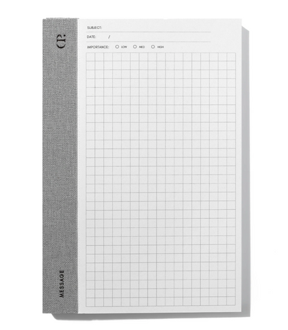 Left Bound Graph Message Notepad - Petite