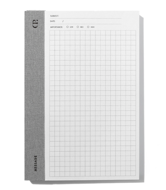 Left Bound Graph Message Notepad - Petite