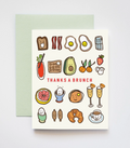 Thanks A Brunch Breakfast and Lunch Greeting Card