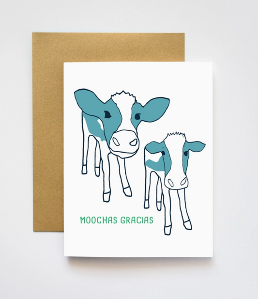Moochas Gracias Greeting Card