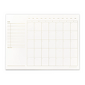Open Dated Desk Calendar in White