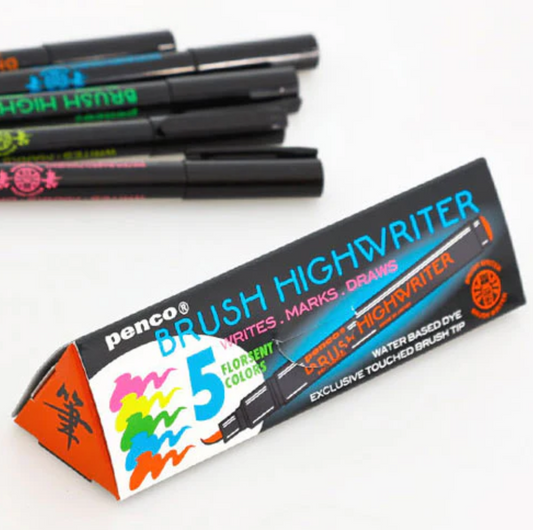 Penco Highlighter Brush Pen Set