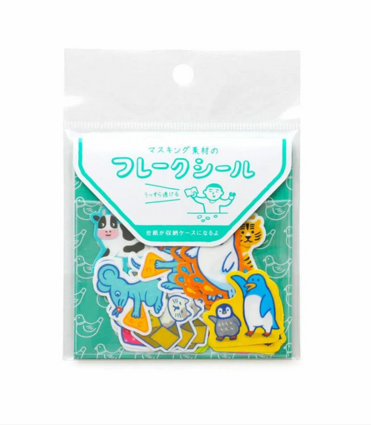 Flake Stickers - Laid-Back Animals