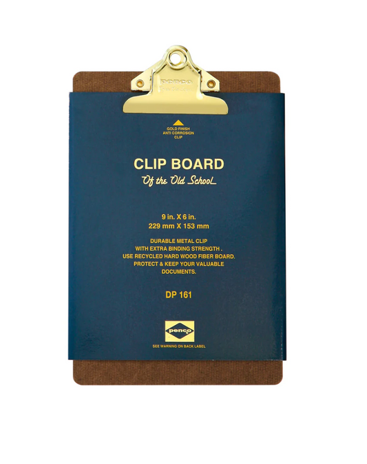 Old School Clipboard - A5 Gold Clip