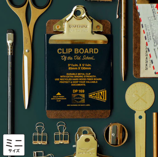 Old School Clipboard - Mini Gold Clip