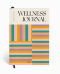 Happy Stripes A5 Hardcover Guided Wellness Journal
