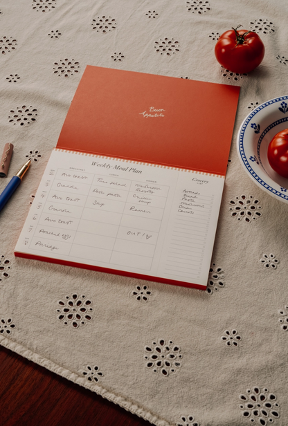Undated Weekly Meal Planner & Grocery List