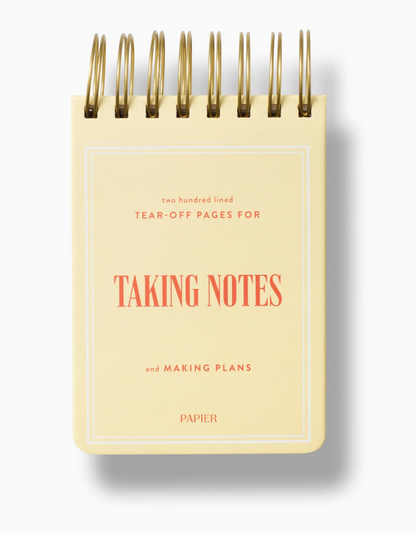 Taking Notes Spiral Notepad