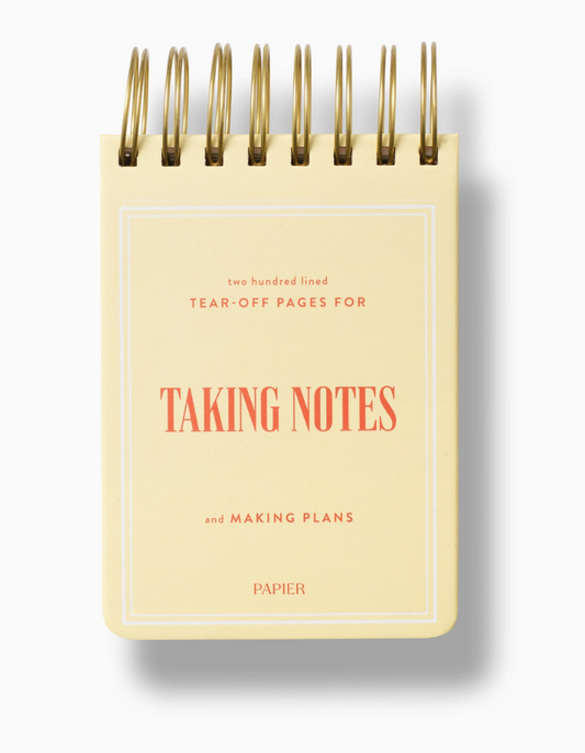 Taking Notes Spiral Notepad