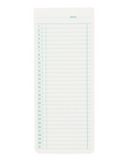 Sticky Memo Pad/ Monthly - White