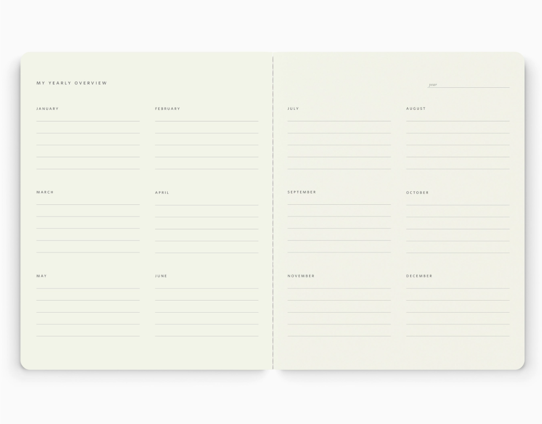 Stitched Monthly Planner