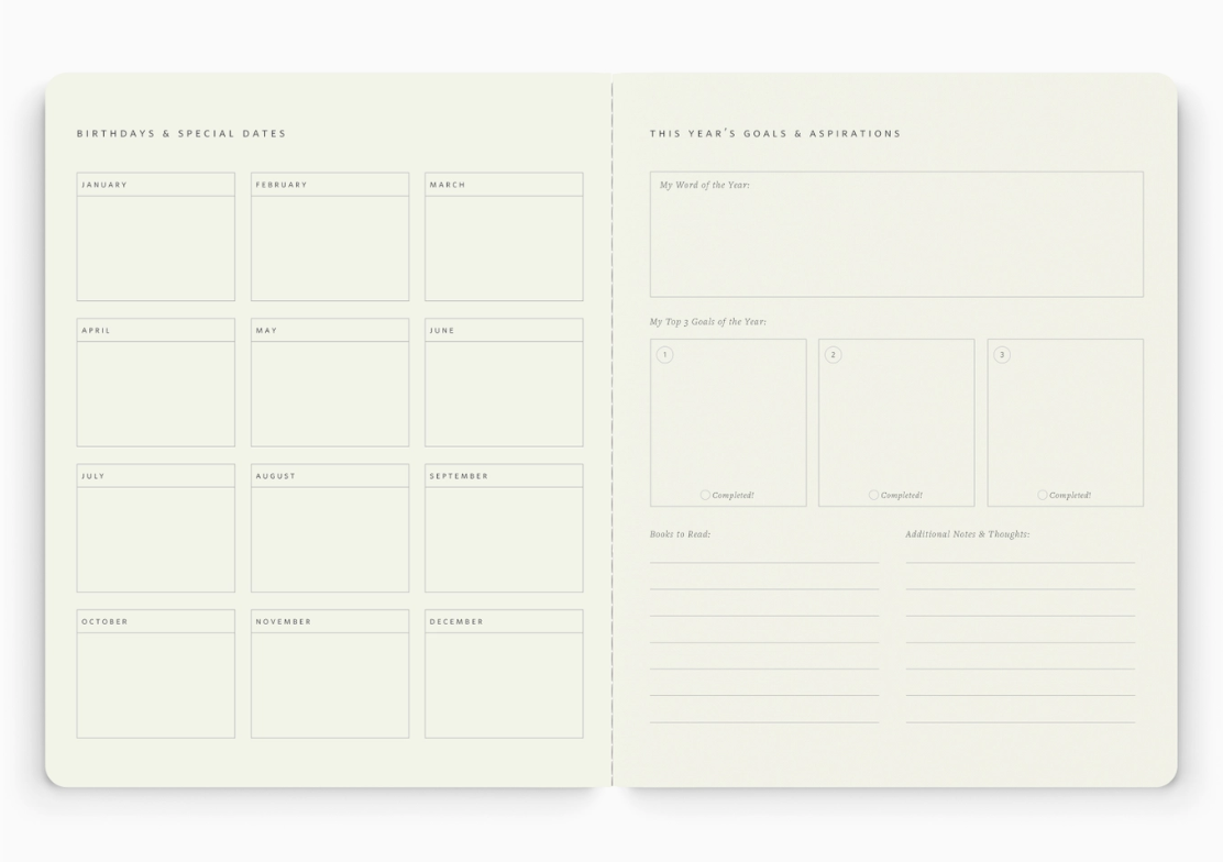 Stitched Monthly Planner
