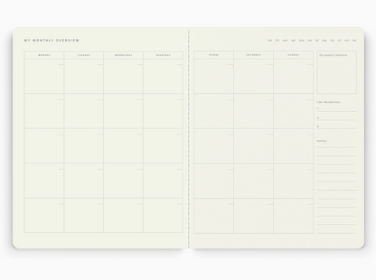 Stitched Monthly Planner