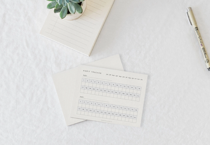Monthly Habit Tracker Notepad