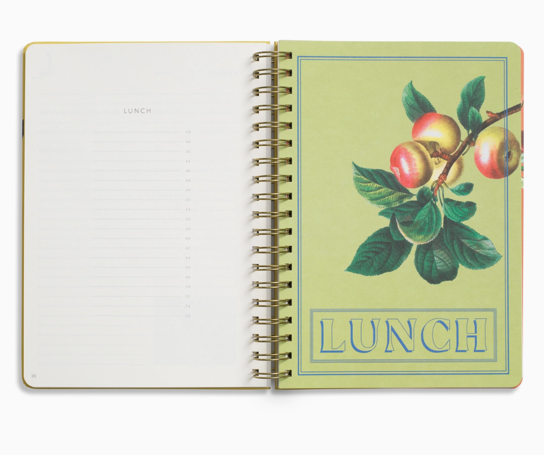 Hanging Fruits Hardcover B5 Spiral Guided Recipe Journal