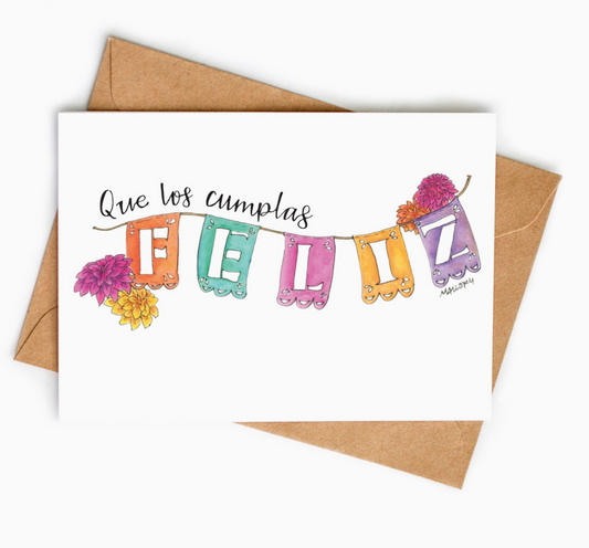Que Los Cumplas Feliz Carta Para Cumpleaños / Birthday Card