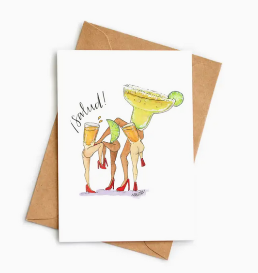 ¡Salud! Tequila Congratulations Card For Birthday