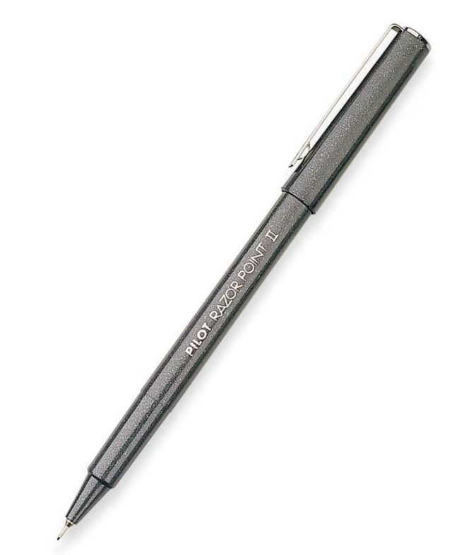 Razor Point II Marker Pen - Super Fine Black