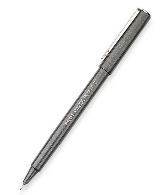 Razor Point II Marker Pen - Super Fine Black