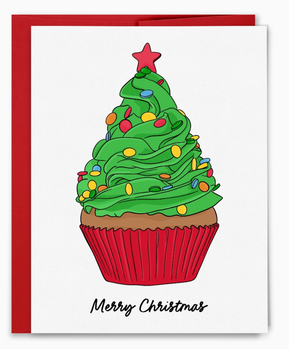 Christmas Cupcake Card