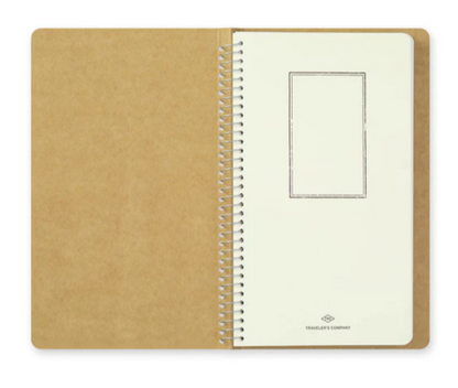 TRAVELER's Company - Spiral Ring Notebook - Blank MD Paper White - A5 Slim