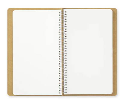 TRAVELER's Company - Spiral Ring Notebook - Blank MD Paper White - A5 Slim