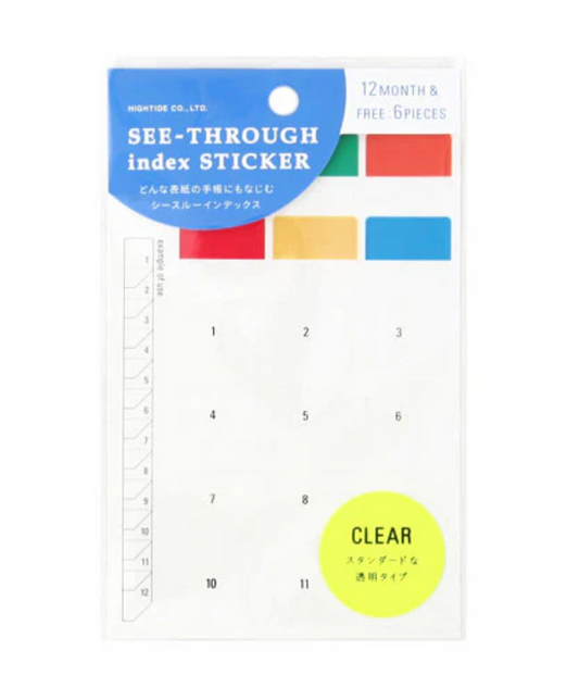 See Through Index Sticker