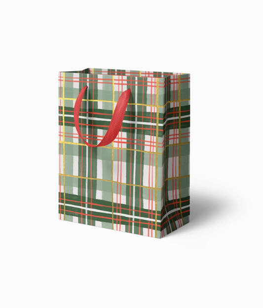 Holiday Plaid Gift Bag