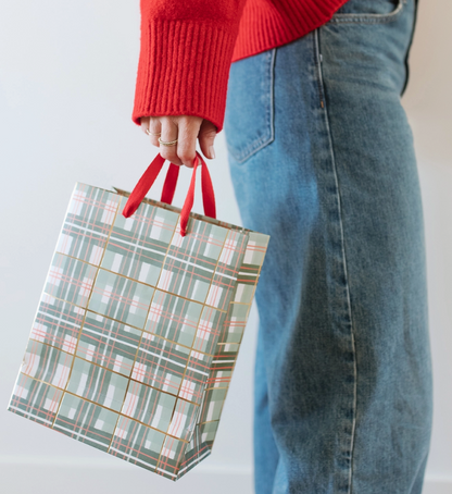 Holiday Plaid Gift Bag