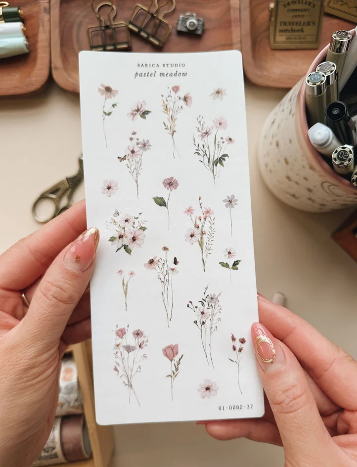 Pastel Meadow Stickers